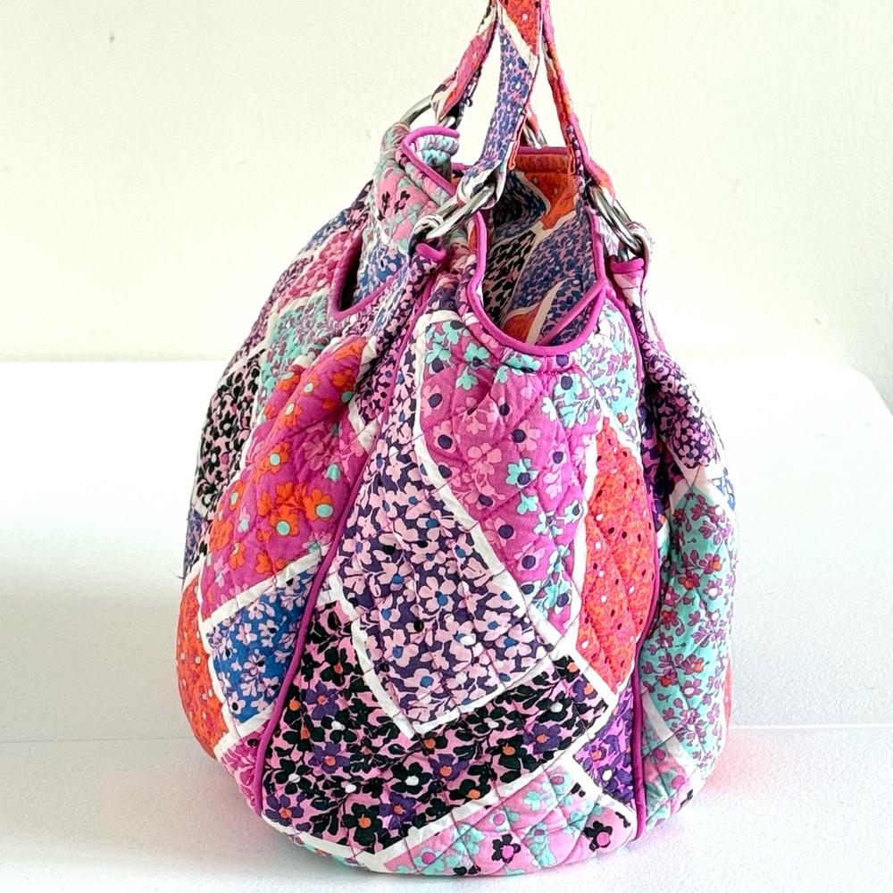 Vera Bradley Glenna Modern Medley Shoulder Bag Purse Satchel Quilted - Picture 4 of 7